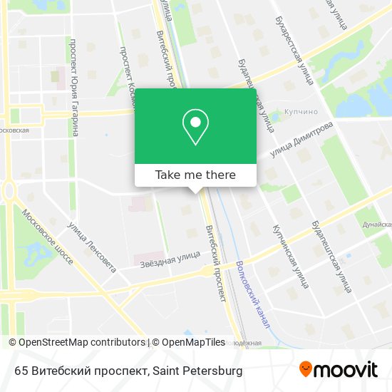 65 Витебский проспект map