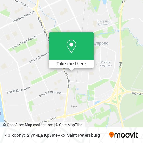43 корпус 2 улица Крыленко map