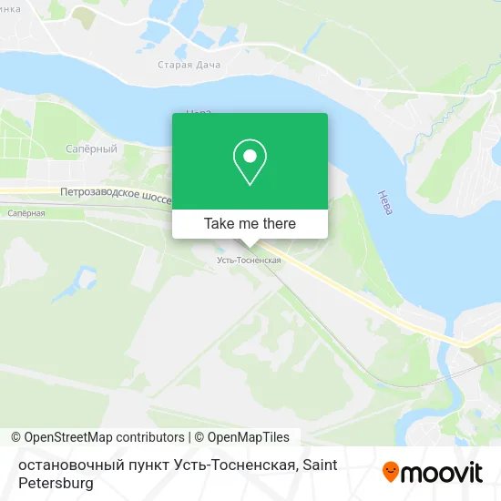 остановочный пункт Усть-Тосненская map