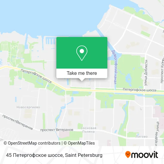 45 Петергофское шоссе map
