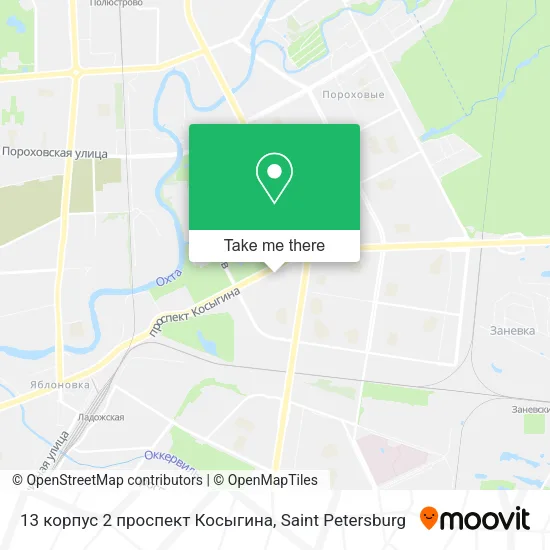 13 корпус 2 проспект Косыгина map