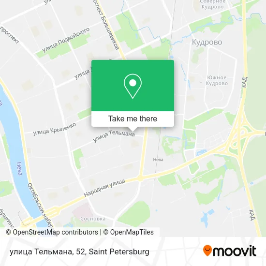 улица Тельмана, 52 map