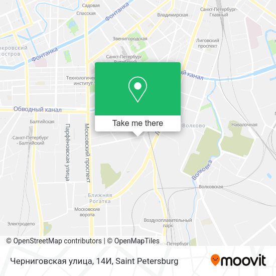 Черниговская улица, 14И map
