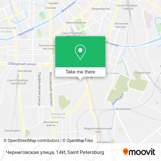 Черниговская улица, 14И map