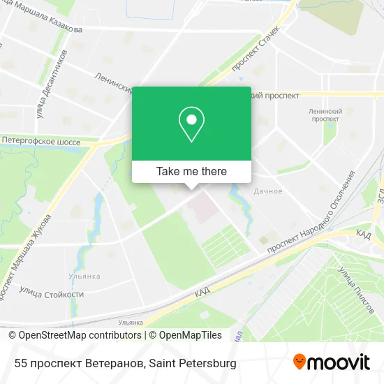 55 проспект Ветеранов map