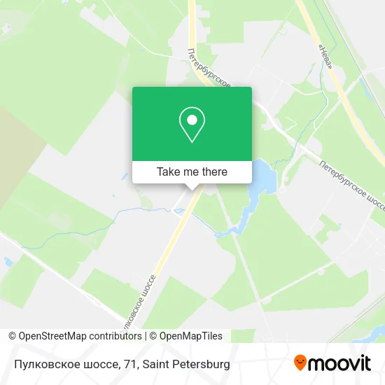 Пулковское шоссе, 71 map