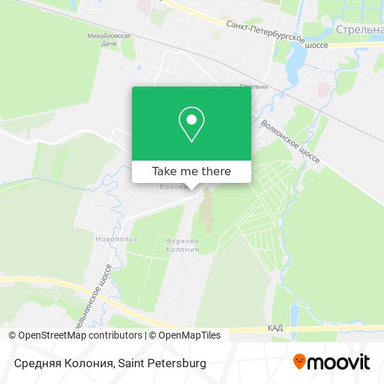 Средняя Колония map