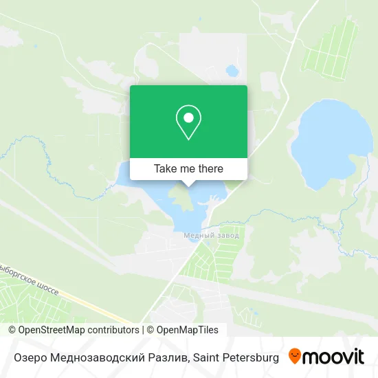 Озеро Меднозаводский Разлив map