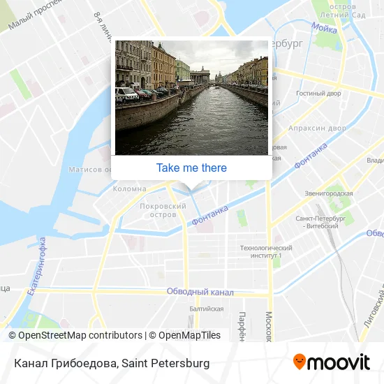 Канал Грибоедова map