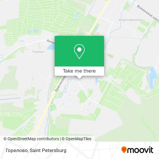 Горелово map