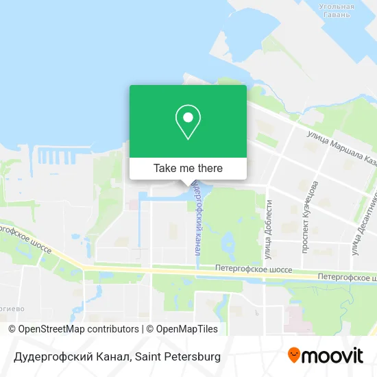 Дудергофский Канал map