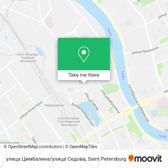 улица Цимбалина/улица Седова map