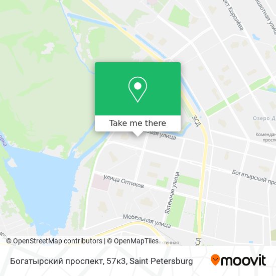 Богатырский проспект, 57к3 map