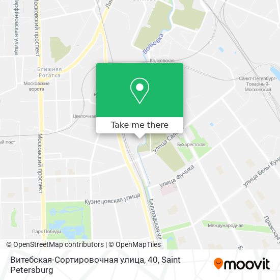 Витебская-Сортировочная улица, 40 map