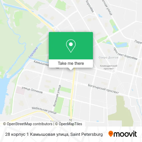 28 корпус 1 Камышовая улица map