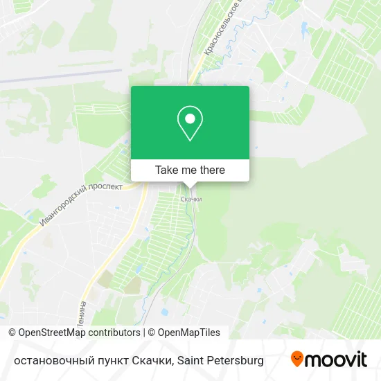 остановочный пункт Скачки map