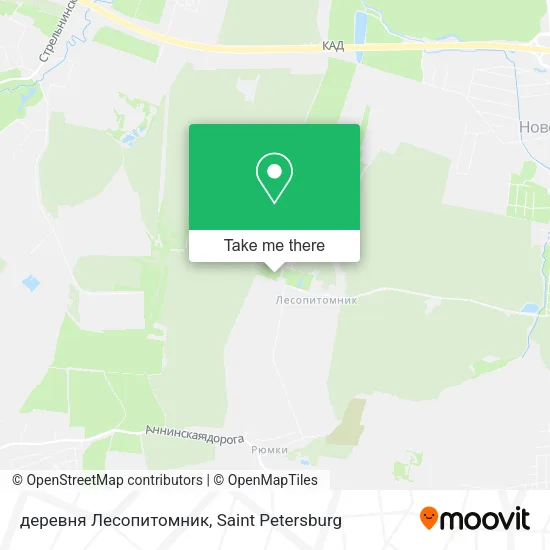 деревня Лесопитомник map