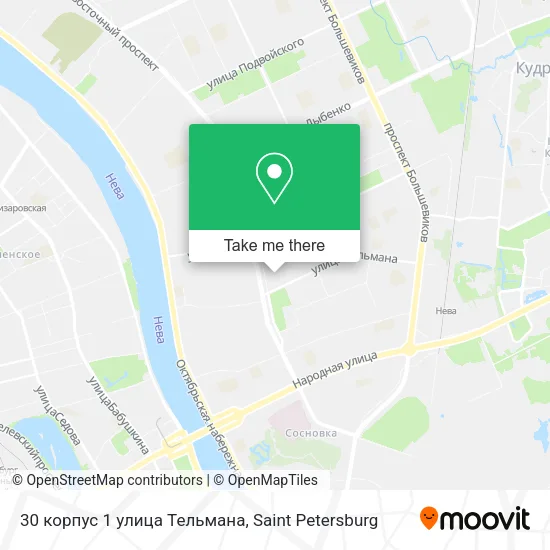 30 корпус 1 улица Тельмана map