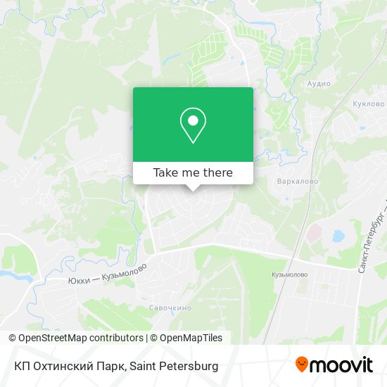 КП Охтинский Парк map