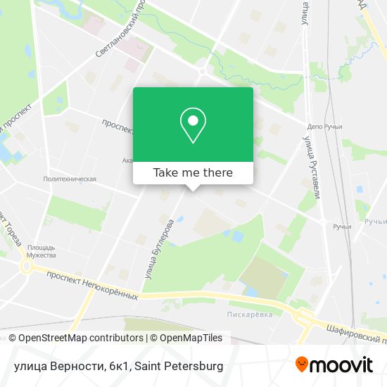 улица Верности, 6к1 map