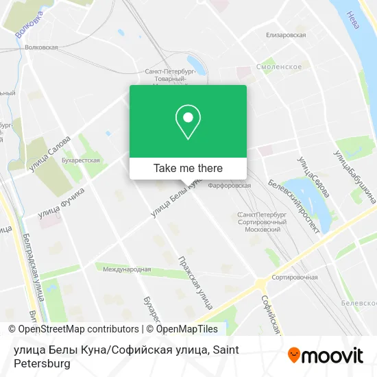 улица Белы Куна / Софийская улица map