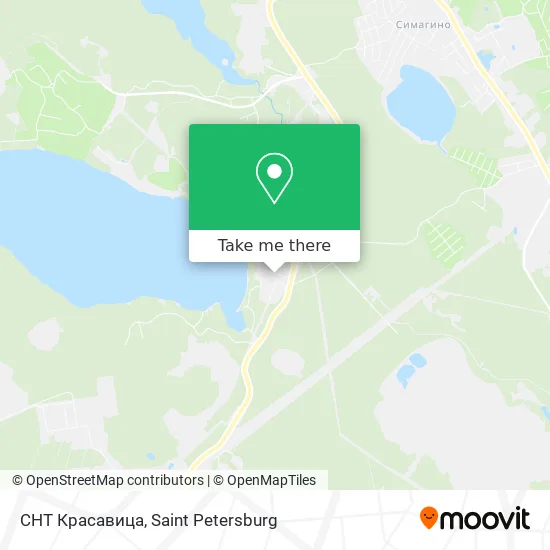 СНТ Красавица map