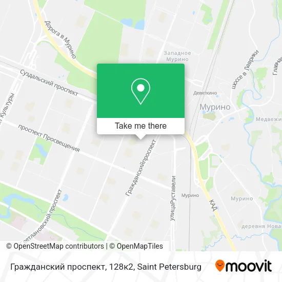Гражданский проспект, 128к2 map