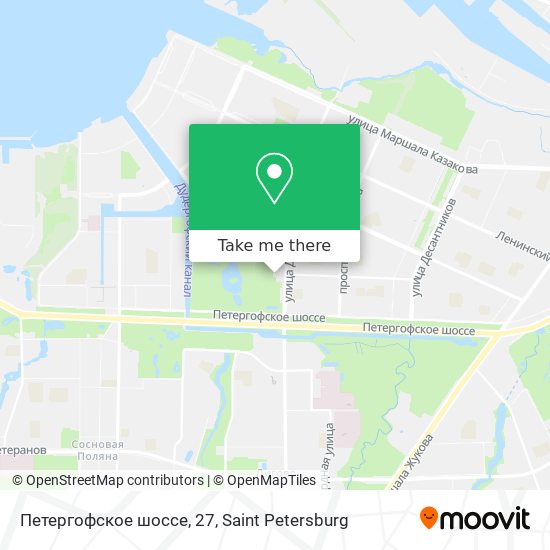 Петергофское шоссе, 27 map