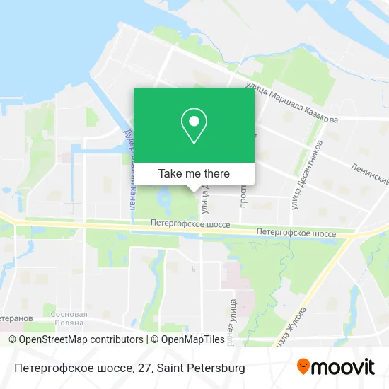 Петергофское шоссе, 27 map