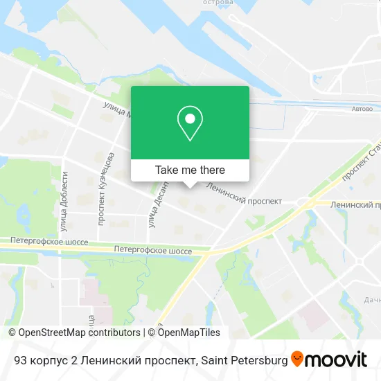 93 корпус 2 Ленинский проспект map