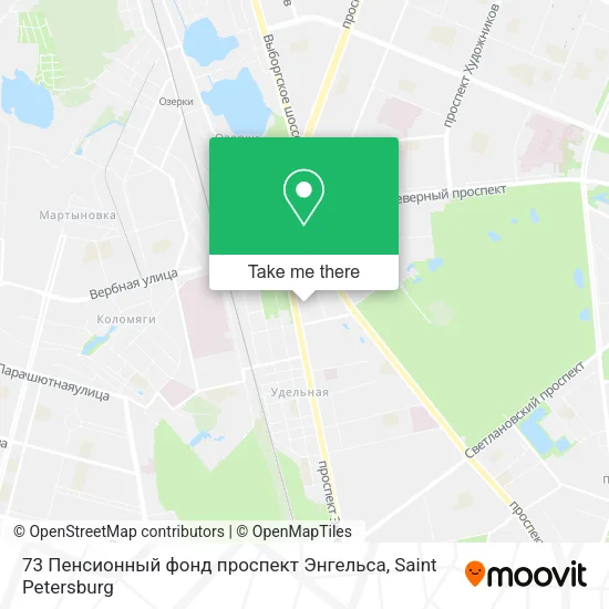 73 Пенсионный фонд проспект Энгельса map
