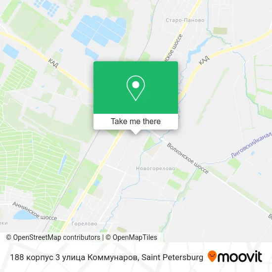 188 корпус 3 улица Коммунаров map