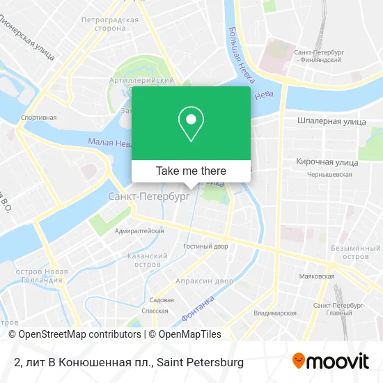 2, лит В Конюшенная пл. map