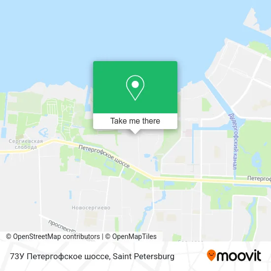 73У Петергофское шоссе map