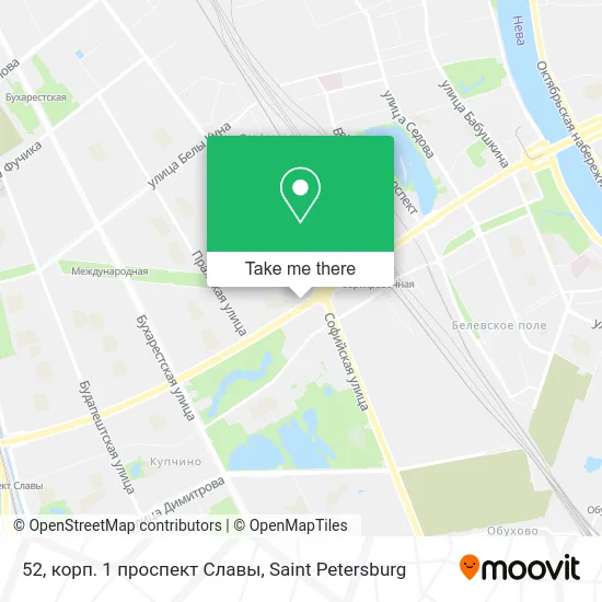 52, корп. 1 проспект Славы map