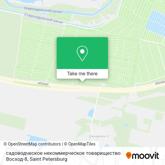 садоводческое некоммерческое товарищество Восход-8 map