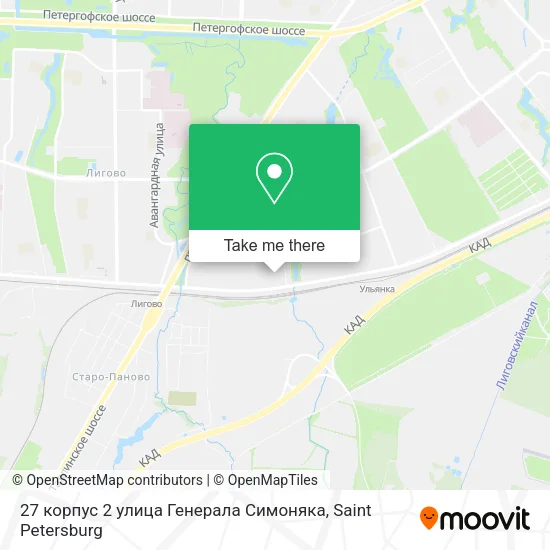 27 корпус 2 улица Генерала Симоняка map