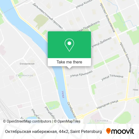 Октябрьская набережная, 44к2 map