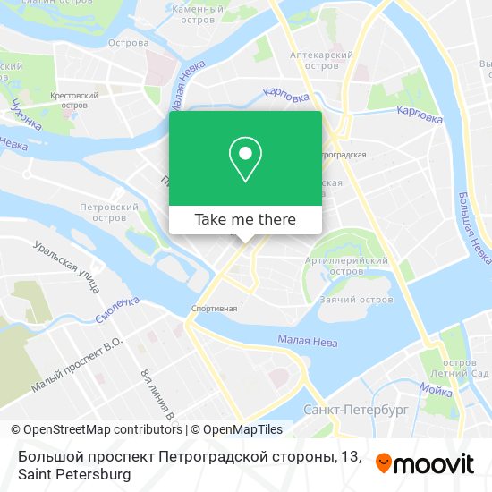 Большой проспект Петроградской стороны, 13 map
