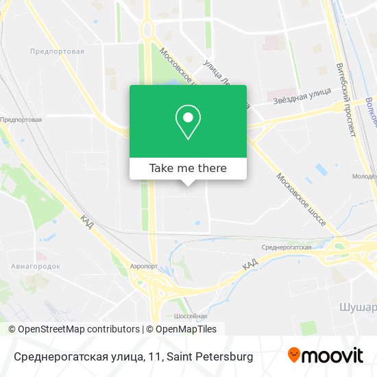 Среднерогатская улица, 11 map