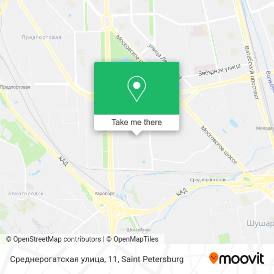 Среднерогатская улица, 11 map
