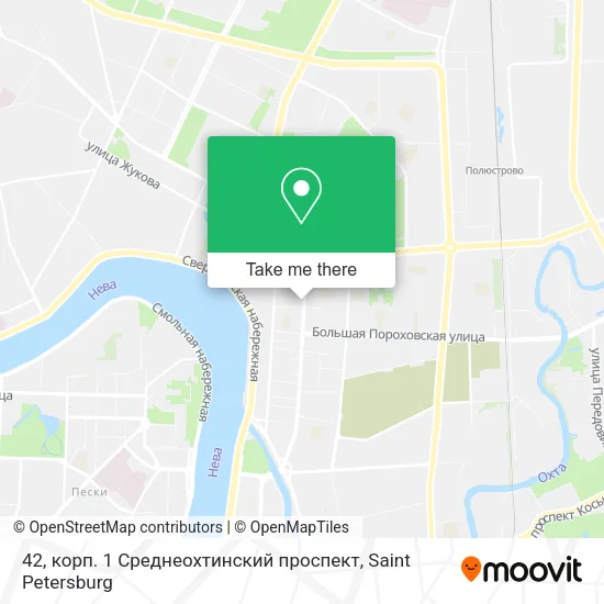 42, корп. 1 Среднеохтинский проспект map