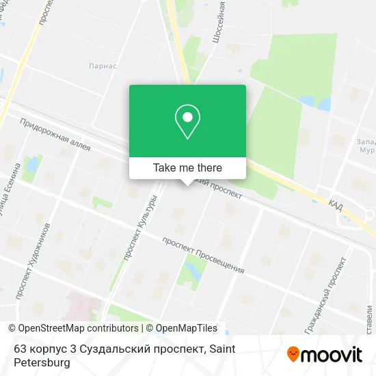 63 корпус 3 Суздальский проспект map