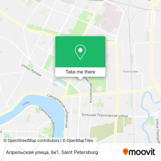 Апрельская улица, 6к1 map