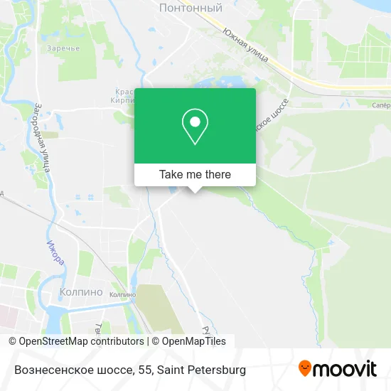 Вознесенское шоссе, 55 map