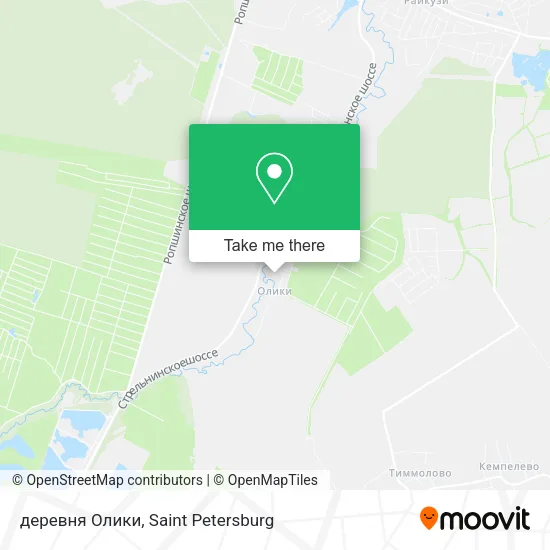 деревня Олики map