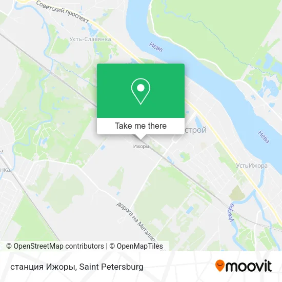 станция Ижоры map