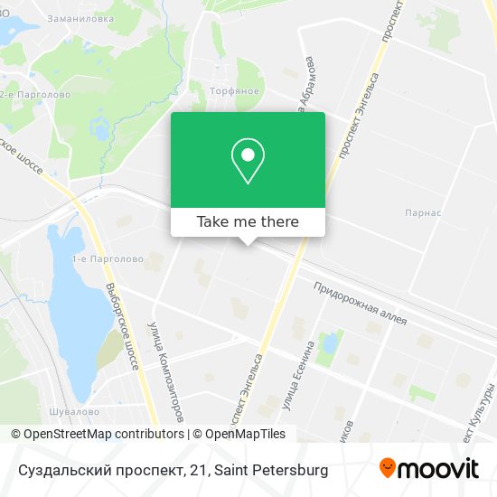 Суздальский проспект, 21 map
