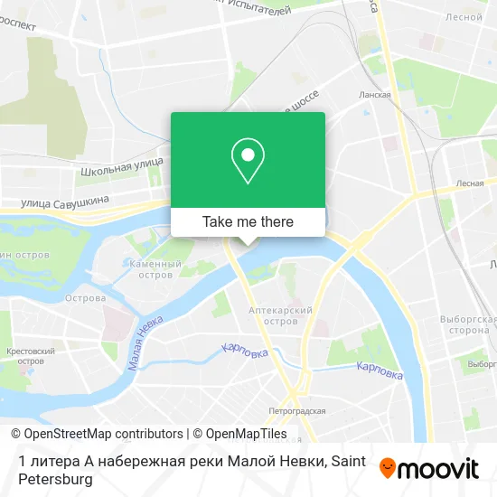 1 литера А набережная реки Малой Невки map