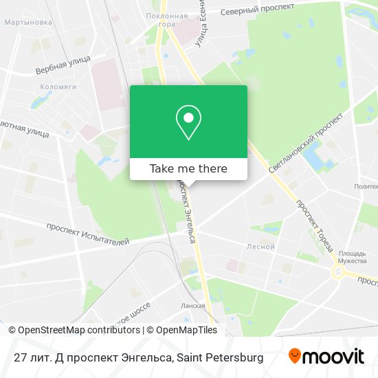 27 лит. Д проспект Энгельса map